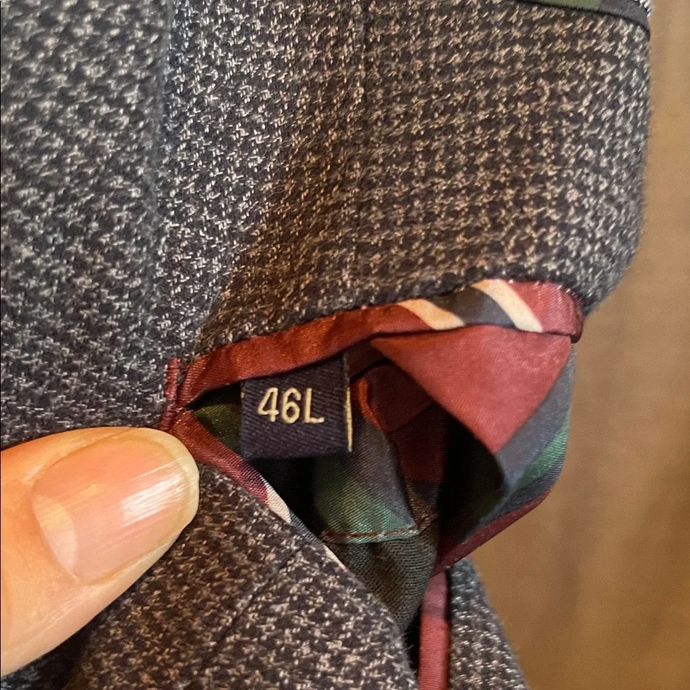 U.S Polo Assn Micro Houndstooth Textured Blazer - Classic Single-Breasted - Picture 9 of 9